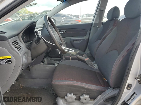 2007 Kia Rio LX with VIN KNADE123776231384, listed as a Copart auction lot 73554084 with 0 mi miles and Salvage Title. Bid and sale history available at carsss.com. Image 7.