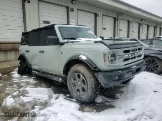 2022 Ford Bronco with VIN 1FMDE5BH2NLA93298, listed as a Copart auction lot 45856915 with 46,939 mi miles and Salvage Title. Bid and sale history available at carsss.com. Image 12.