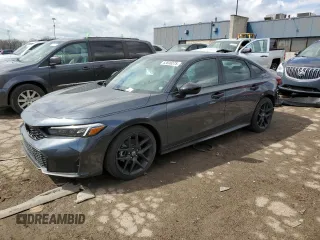 2025 Honda Civic Sport with VIN 2HGFE2F59SH570749, listed as a Copart auction lot 53836575 with 804 mi miles and Clean title. Bid and sale history available at DreamBid. Image 1.
