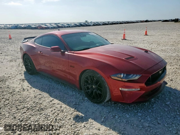 2021 Ford Mustang GT with VIN 1FA6P8CF8M5147380, listed as a Copart auction lot 60081655 with Not provided miles and Salvage title. Bid and sale history available at DreamBid. Image 4.