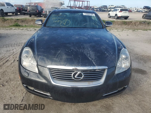 2008 Lexus SC 430 with VIN JTHFN45Y389018533, listed as a Copart auction lot 74909164 with Not provided miles and Non repairable. Bid and sale history available at DreamBid. Image 5.