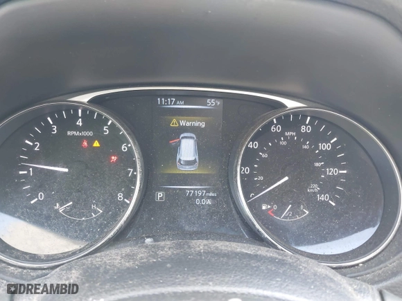 2016 Nissan Rogue S with VIN KNMAT2MV5GP634869, listed as a IAAI auction lot 41881414 with 77,197 mi miles. Bid and sale history available at carsss.com. Image 7.