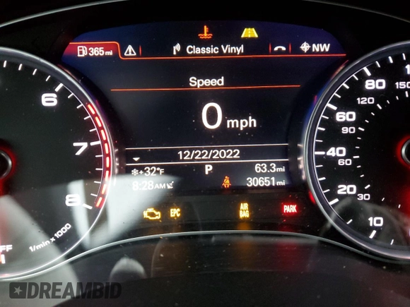 2016 Audi A6 3.0T Premium Plus with VIN WAUFGAFC7GN007647, listed as a Copart auction lot 71843372 with 30,651 mi miles. Bid and sale history available at carsss.com. Image 9.