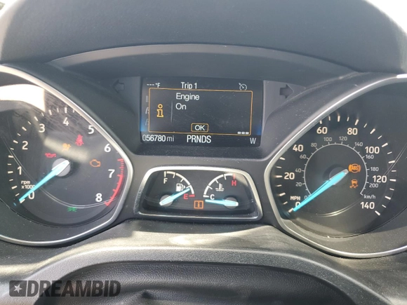 2017 Ford Escape S z VIN 1FMCU0F73HUD06275, wystawiony jako Copart lot #62875465 z przebiegiem 56 780 mil mil oraz Szkoda całkowita • Salvage title. Historia ofert i sprzedaży dostępna na DreamBid. Obrazek 9.