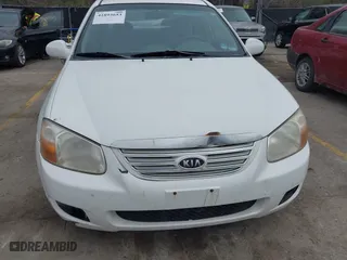 2007 Kia Spectra EX with VIN KNAFE121875393392, listed as a IAAI auction lot 41893653 with 158,913 mi miles. Bid and sale history available at carsss.com. Image 6.