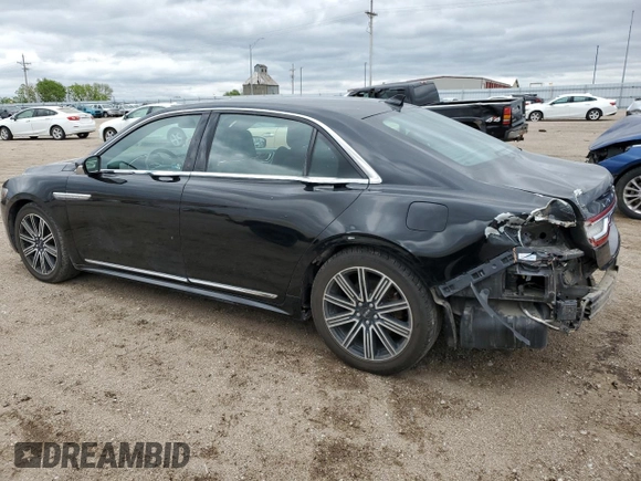 2018 Lincoln Continental Reserve with VIN 1LN6L9NP2J5601115, listed as a Copart auction lot 57074235 with 104,696 mi miles and Salvage title. Bid and sale history available at DreamBid. Image 2.