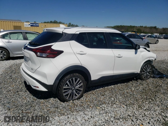 2021 Nissan Kicks SV with VIN 3N1CP5CV6ML493871, listed as a Copart auction lot 49671955 with 58,077 mi miles and Salvage Title. Bid and sale history available at carsss.com. Image 3.