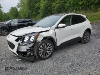 2020 Ford Escape Titanium Hybrid z VIN 1FMCU0DZ6LUA47407, wystawiony jako Copart lot #58292665 z przebiegiem 51 920 mil mil oraz Nie do naprawy • Non repairable. Historia ofert i sprzedaży dostępna na DreamBid. Obrazek 1.