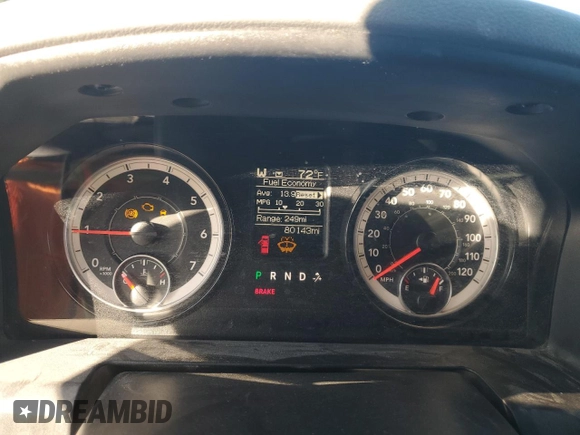 2018 Ram 1500 Tradesman with VIN 1C6RR6KT6JS292760, listed as a Copart auction lot 84834094 with 80,143 mi miles and Salvage title. Bid and sale history available at DreamBid. Image 9.