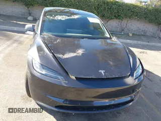 2024 Tesla Model 3 with VIN 5YJ3E1EA0RF718703, listed as a IAAI auction lot 41278243 with 6,504 mi miles. Bid and sale history available at carsss.com. Image 12.