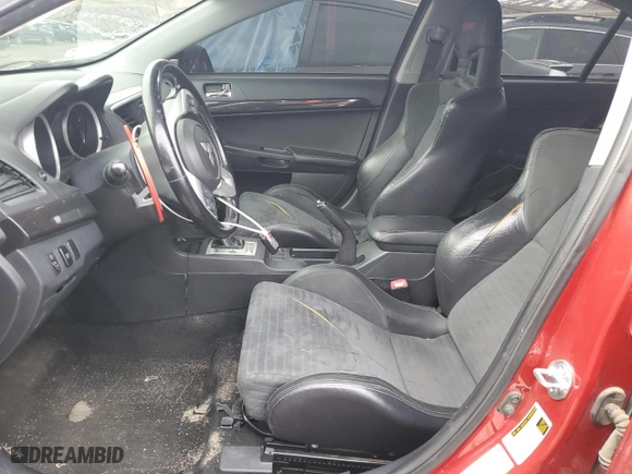 2008 Mitsubishi Lancer Evolution MR with VIN JA3AW56V48U051118, listed as a Copart auction lot 88081275 with 104,461 mi miles and Salvage Title. Bid and sale history available at carsss.com. Image 7.