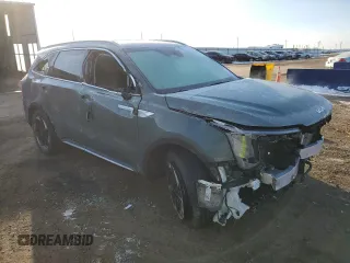 2025 Kia Sorento Hybrid EX with VIN KNDRHDJG4S5317451, listed as a Copart auction lot 45799905 with 4,377 mi miles and Salvage Title. Bid and sale history available at carsss.com. Image 4.