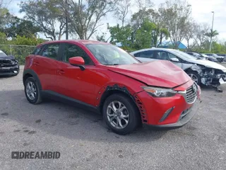2018 Mazda CX-3 Sport with VIN JM1DKDB73J0305538, listed as a IAAI auction lot 41367063 with 109,884 mi miles. Bid and sale history available at carsss.com. Image 1.