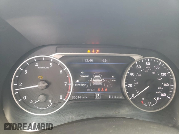2022 Nissan Sentra SV with VIN 3N1AB8CV6NY237550, listed as a Copart auction lot 52093505 with 50,014 mi miles and Salvage Title. Bid and sale history available at carsss.com. Image 9.