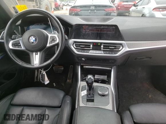 2019 BMW 3 Series 330i xDrive with VIN WBA5R7C54KFH25516, listed as a Copart auction lot 51862063 with 60,835 mi miles and Non Repairable. Bid and sale history available at carsss.com. Image 8.