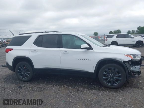 2021 Chevrolet Traverse RS with VIN 1GNERJKW9MJ233563, listed as a IAAI auction lot 42505578 with 57,999 mi miles and . Bid and sale history available at DreamBid. Image 14.