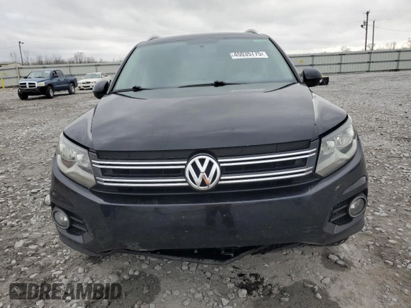 2012 Volkswagen Tiguan S with VIN WVGBV7AX8CW578634, listed as a Copart auction lot 45035775 with 162,627 mi miles and Salvage Title. Bid and sale history available at DreamBid. Image 5.