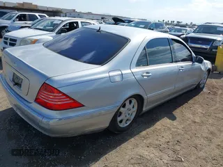 2001 Mercedes-Benz S-Class with VIN WDBNG75J11A193832, listed as a IAAI auction lot 41358326 with 0 mi miles. Bid and sale history available at carsss.com. Image 4.