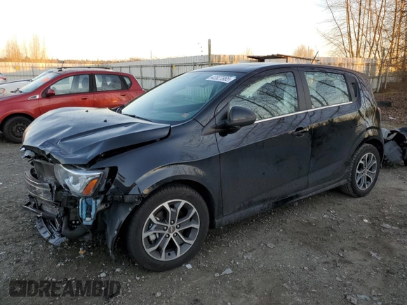 2017 Chevrolet Sonic LT with VIN 1G1JD6SB2H4161473, listed as a Copart auction lot 42827965 with 0 mi miles and Salvage Title. Bid and sale history available at carsss.com. Image 1.