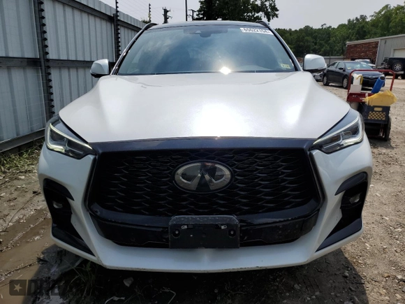 2023 Infiniti QX50 Sport with VIN 3PCAJ5FA4PF121110, listed as a Copart auction lot 65622154 with 9,708 mi miles and Salvage title. Bid and sale history available at DreamBid. Image 5.