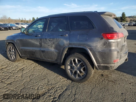2021 Jeep Grand Cherokee 80th Anniversary with VIN 1C4RJFBG7MC587111, listed as a Copart auction lot 46335985 with 117,135 mi miles and Salvage Title. Bid and sale history available at carsss.com. Image 2.