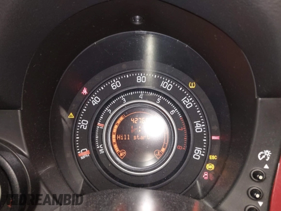 2013 FIAT 500 Abarth with VIN 3C3CFFJHXDT639261, listed as a IAAI auction lot 41360403 with 42,769 mi miles. Bid and sale history available at carsss.com. Image 7.