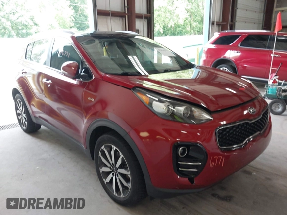 2017 Kia Sportage EX with VIN KNDPNCAC6H7270282, listed as a IAAI auction lot 42616771 with 126,311 mi miles and . Bid and sale history available at DreamBid. Image 1.