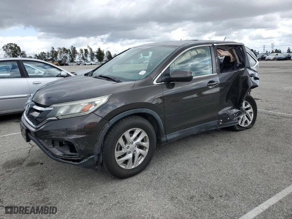 2015 Honda CR-V EX with VIN 2HKRM3H53FH553993, listed as a Copart auction lot 45606245 with 80,015 mi miles and Salvage Title. Bid and sale history available at carsss.com. Image 1.
