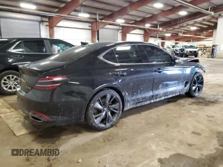 2022 Genesis G70 3.3T с VIN KMTG54TE5NU100899, выставлен на аукционе Copart как лот 47631595 с пробегом 33 269 миль миль и Чистый • Clean title. История ставок и продаж доступна на DreamBid. Изображение 3.