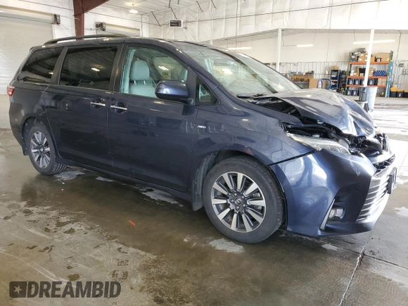 2019 Toyota Sienna XLE with VIN 5TDDZ3DC3KS217040, listed as a Copart auction lot 61556495 with 85,309 mi miles and Salvage title. Bid and sale history available at DreamBid. Image 4.