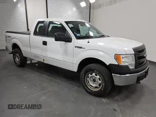 2014 Ford F-150 XL with VIN 1FTEX1EM5EFB02885, listed as a Copart auction lot 53800335 with 264,865 mi miles and Clean Title. Bid and sale history available at carsss.com. Image 4.