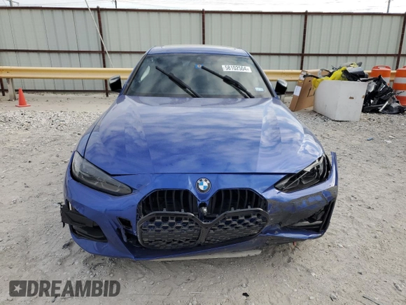 2024 BMW 4 Series M440i with VIN WBA63AW01RFP69080, listed as a Copart auction lot 58102504 with Not Provided miles and Salvage Title. Bid and sale history available at DreamBid. Image 5.