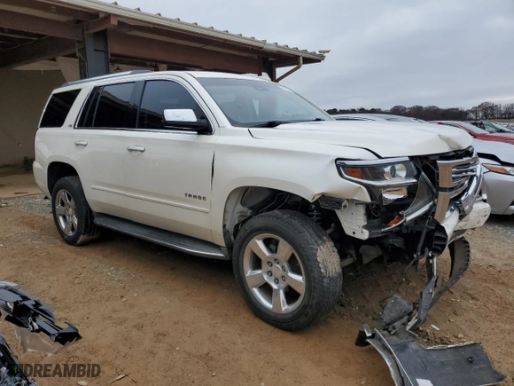 2015 Chevrolet Tahoe LTZ with VIN 1GNSCCKC3FR672168, listed as a Copart auction lot 85527284 with 160,822 mi miles and Salvage Title. Bid and sale history available at carsss.com. Image 4.