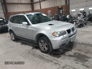2006 BMW X3 3.0i z VIN WBXPA93416WD33687, wystawiony jako IAAI lot #42354098 z przebiegiem 219 645 mil mil oraz . Historia ofert i sprzedaży dostępna na DreamBid. Obrazek 1.