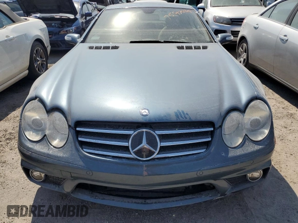 2007 Mercedes-Benz SL with VIN WDBSK79F67F128431, listed as a Copart auction lot 75597584 with Not provided miles and Non repairable. Bid and sale history available at DreamBid. Image 5.