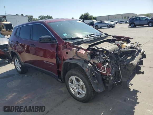 2022 Jeep Compass Sport z VIN 3C4NJDAB7NT213998, wystawiony jako Copart lot #61792785 z przebiegiem 63 690 mil mil oraz Szkoda całkowita • Salvage title. Historia ofert i sprzedaży dostępna na DreamBid. Obrazek 4.
