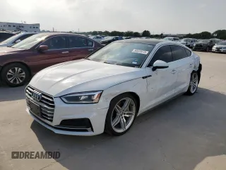2018 Audi A5 Sportback Premium Plus with VIN WAUENCF57JA058238, listed as a Copart auction lot 56822873 with 86,782 mi miles. Bid and sale history available at carsss.com. Image 1.