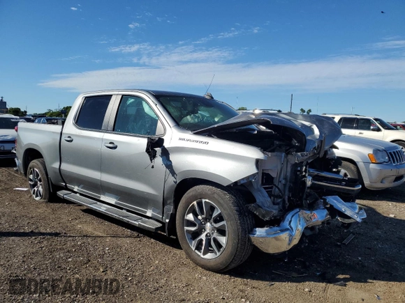 2024 Chevrolet Silverado 1500 LT with VIN 2GCPACEDXR1135786, listed as a Copart auction lot 60691394 with 25,606 mi miles and Salvage Title. Bid and sale history available at DreamBid. Image 4.