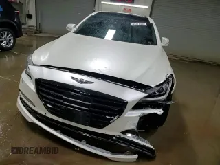 2017 Genesis G80 3.8L with VIN KMHGN4JE2HU170460, listed as a Copart auction lot 50372355 with 66,336 mi miles and Salvage Title. Bid and sale history available at carsss.com. Image 13.