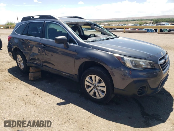 2018 Subaru Outback with VIN 4S4BSAAC5J3334795, listed as a Copart auction lot 60635945 with 53,700 mi miles and Salvage title. Bid and sale history available at DreamBid. Image 4.