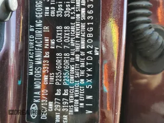 2011 Kia Sorento LX with VIN 5XYKTDA20BG136374, listed as a Copart auction lot 48174315 with 224,228 mi miles and Salvage Title. Bid and sale history available at carsss.com. Image 15.