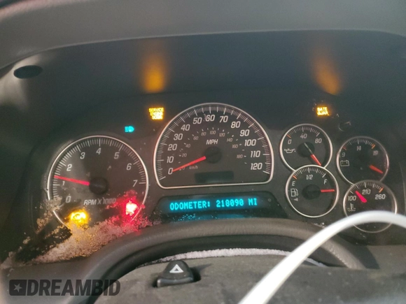 2003 GMC Envoy SLE with VIN 1GKDT13SX32206094, listed as a Copart auction lot 43734715 with 218,090 mi miles and Non Repairable. Bid and sale history available at carsss.com. Image 9.