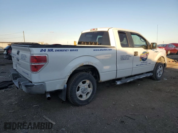 2013 Ford F-150 XL with VIN 1FTEX1CM2DFD53719, listed as a Copart auction lot 42624595 with 197,015 mi miles and Salvage title. Bid and sale history available at DreamBid. Image 3.