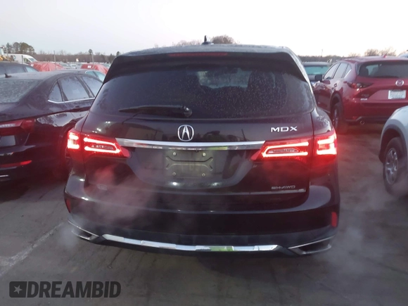 2017 Acura MDX with VIN 5J8YD4H37HL005849, listed as a IAAI auction lot 41261329 with 100,124 mi miles. Bid and sale history available at carsss.com. Image 16.