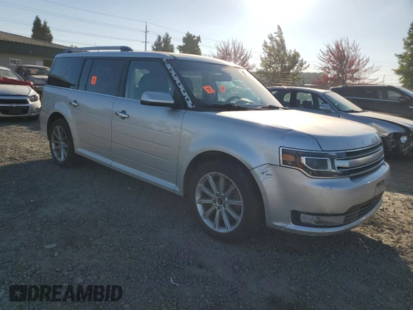 2013 Ford Flex Limited with VIN 2FMHK6D84DBD10619, listed as a Copart auction lot 73090764 with 0 mi miles and Salvage Title. Bid and sale history available at carsss.com. Image 4.