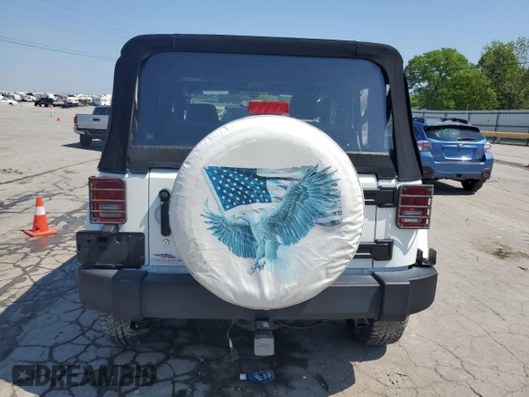 2018 Jeep Wrangler Sahara z VIN 1C4AJWBG5JL811081, wystawiony jako Copart lot #54382845 z przebiegiem 21 489 mil mil oraz Szkoda całkowita • Salvage title. Historia ofert i sprzedaży dostępna na DreamBid. Obrazek 6.