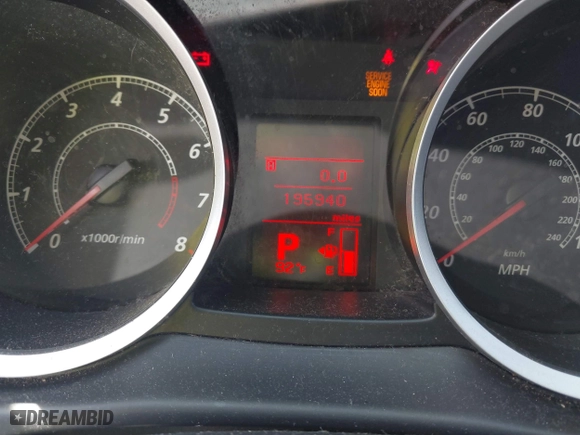 2013 Mitsubishi Lancer SE with VIN JA32V2FW4DU002980, listed as a IAAI auction lot 41803574 with 195,940 mi miles. Bid and sale history available at carsss.com. Image 7.
