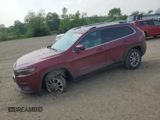 2019 Jeep Cherokee Latitude Plus with VIN 1C4PJMLN5KD189606, listed as a Copart auction lot 59381455 with 46,050 mi miles and Salvage title. Bid and sale history available at DreamBid. Image 1.
