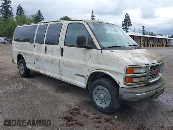1997 GMC Savana z VIN 1GTGG29R2V1095122, wystawiony jako IAAI lot #42228877 z przebiegiem 120 646 mil mil oraz . Historia ofert i sprzedaży dostępna na DreamBid. Obrazek 1.