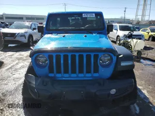 2022 Jeep Wrangler Unlimited Sport S with VIN 1C4HJXDG0NW203829, listed as a Copart auction lot 47921245 with 17,967 mi miles and Salvage Title. Bid and sale history available at DreamBid. Image 5.